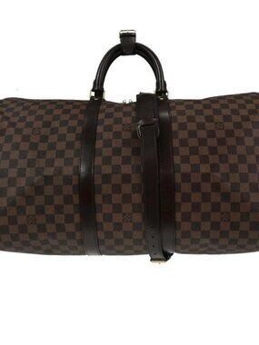 Louis Vuitton Damier Keepall Bandouliere 55 Duffle Bag